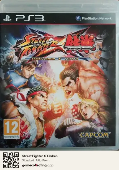 Street Fighter X Tekken PlayStation 3, PAL box front