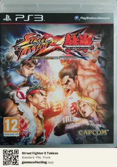 Street Fighter X Tekken PlayStation 3, PAL box front