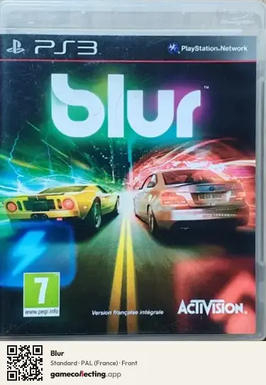 Blur PlayStation 3, France box front