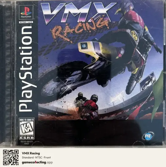 VMX Racing PlayStation, NTSC box front
