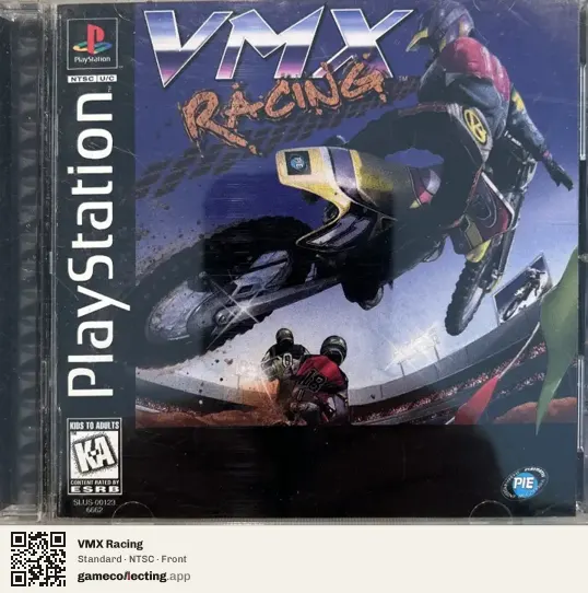 VMX Racing PlayStation, NTSC box front