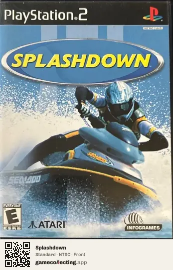 Splashdown PlayStation 2, NTSC box front