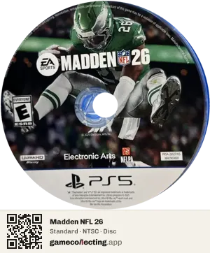Madden NFL 26 PlayStation 5, NTSC disc