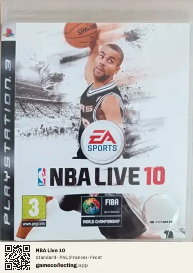 NBA Live 10 PlayStation 3, France box front