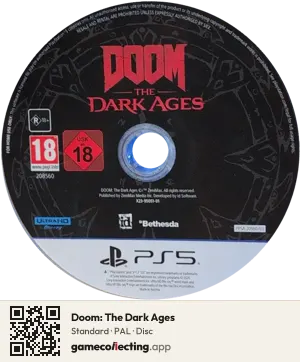 Doom: The Dark Ages PlayStation 5, PAL disc