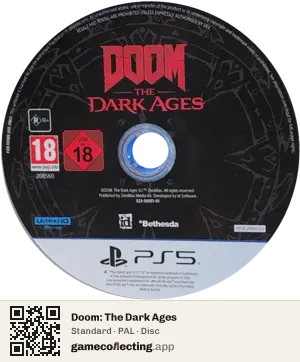 Doom: The Dark Ages PlayStation 5, PAL disc
