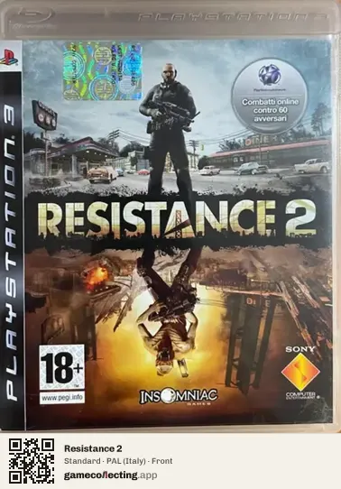 Resistance 2 PlayStation 3, Italy box front