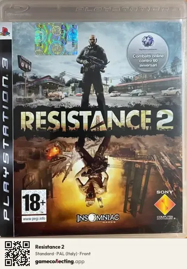 Resistance 2 PlayStation 3, Italy box front