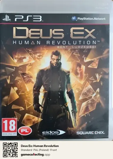 Deus Ex: Human Revolution PlayStation 3, Poland box front