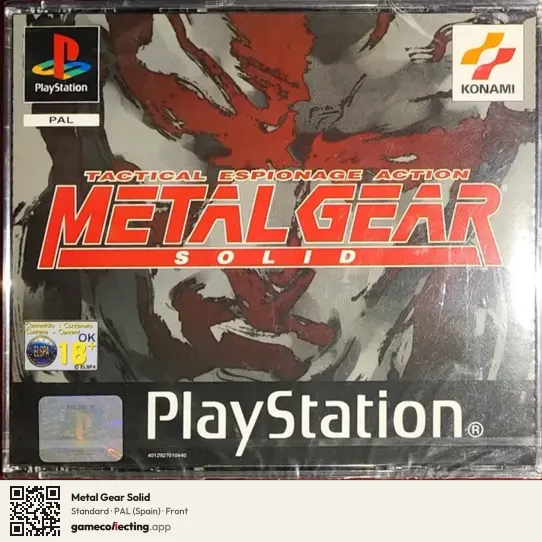 Metal Gear Solid PlayStation, Spain box front