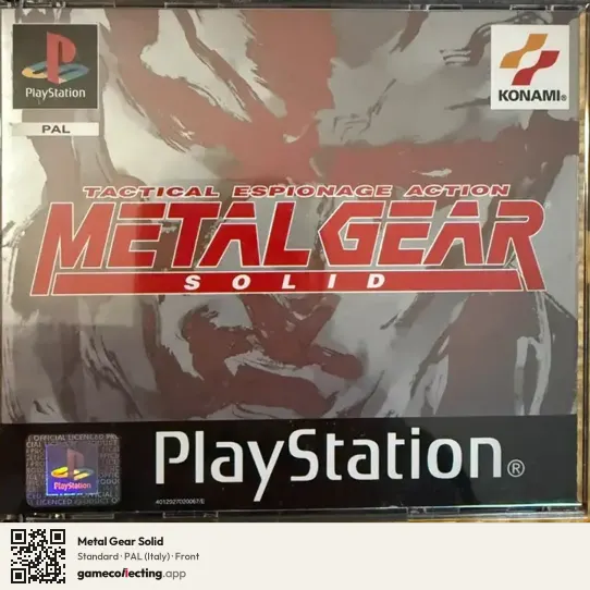 Metal Gear Solid PlayStation, Italy box front