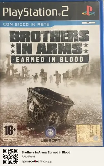 Brothers in Arms: Earned in Blood PlayStation 2, PAL box front
