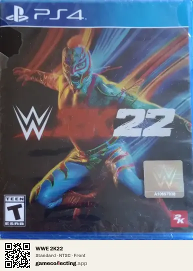 WWE 2K22 PlayStation 4, NTSC box front