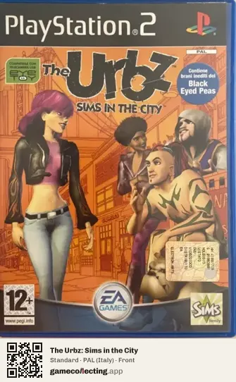 The Urbz: Sims in the City PlayStation 2, Italy box front