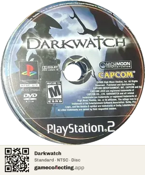 Darkwatch PlayStation 2, NTSC disc