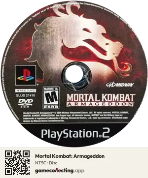Mortal Kombat: Armageddon PlayStation 2, NTSC disc