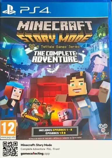 Minecraft: Story Mode PlayStation 4, PAL box front