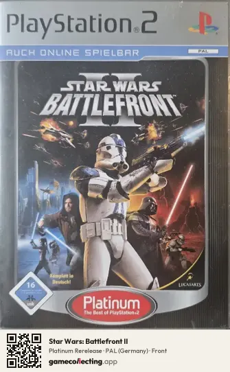 Star Wars: Battlefront II PlayStation 2, Germany box front