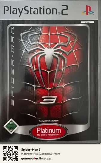 Spider-Man 3 PlayStation 2, Germany box front