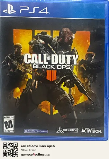 Call of Duty: Black Ops 4 PlayStation 4, NTSC box front