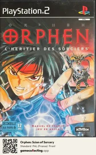 Orphen: Scion of Sorcery PlayStation 2, France box front
