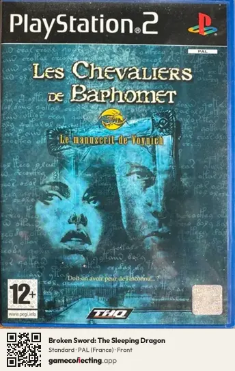 Broken Sword: The Sleeping Dragon PlayStation 2, France box front
