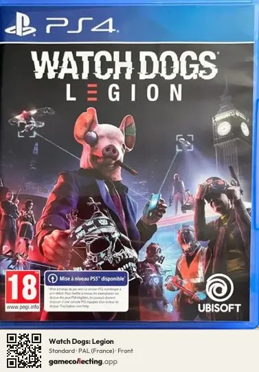 Watch Dogs: Legion PlayStation 4, France box front