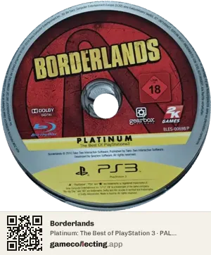 Borderlands PlayStation 3, PAL disc