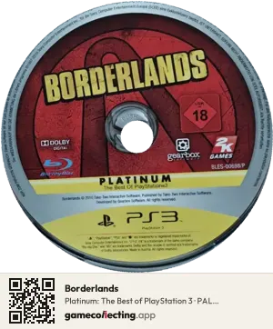 Borderlands PlayStation 3, PAL disc