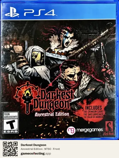 Darkest Dungeon PlayStation 4, NTSC box front
