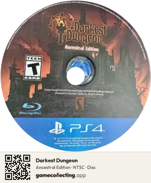 Darkest Dungeon PlayStation 4, NTSC disc