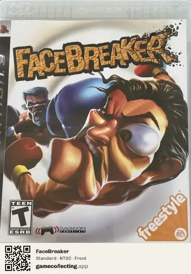 FaceBreaker PlayStation 3, NTSC box front