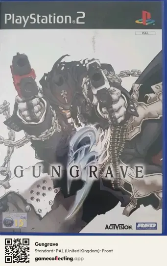 Gungrave PlayStation 2, United Kingdom box front