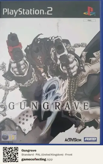 Gungrave PlayStation 2, United Kingdom box front