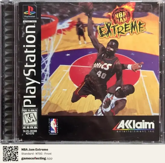 NBA Jam Extreme PlayStation, NTSC box front