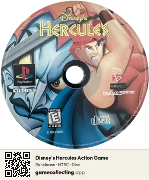 Disney's Hercules Action Game PlayStation, NTSC disc