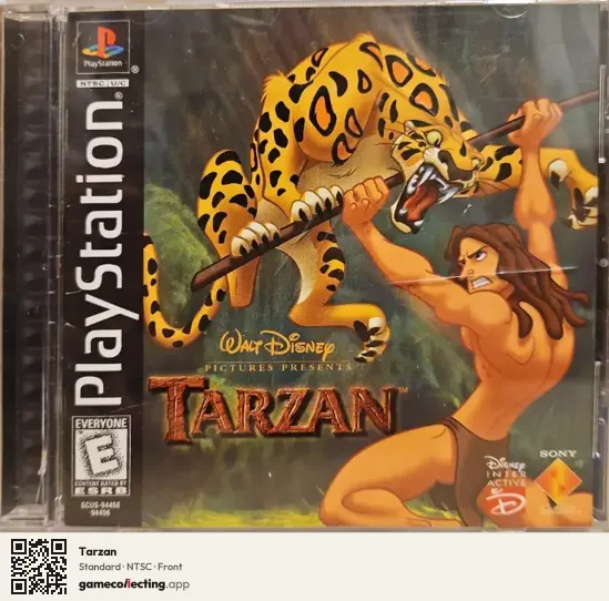 Tarzan PlayStation, NTSC box front