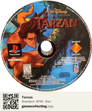 Tarzan PlayStation, NTSC disc