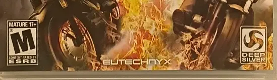Ride to Hell: Retribution, the ESRB box on its front