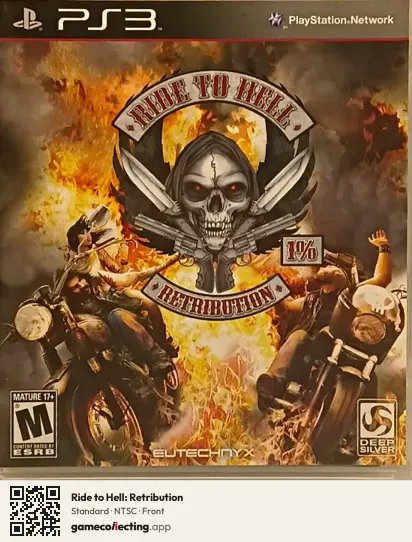 Ride to Hell: Retribution PlayStation 3, NTSC box front