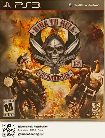 Ride to Hell: Retribution PlayStation 3, NTSC box front