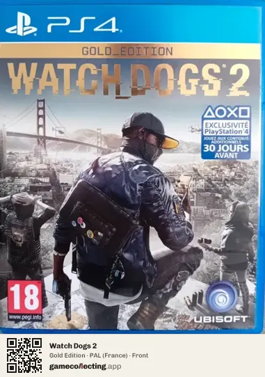 Watch Dogs 2 PlayStation 4, France box front
