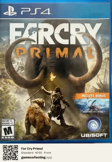 Far Cry Primal PlayStation 4, NTSC box front