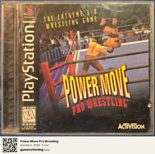 Power Move Pro Wrestling PlayStation, NTSC box front