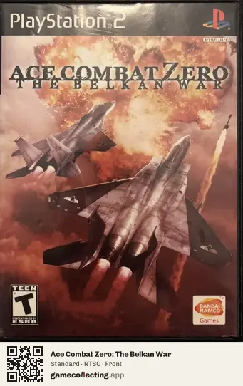 Ace Combat Zero: The Belkan War PlayStation 2, NTSC box front