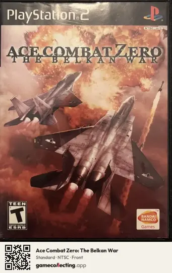Ace Combat Zero: The Belkan War PlayStation 2, NTSC box front