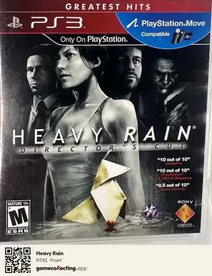 Heavy Rain PlayStation 3, NTSC box front