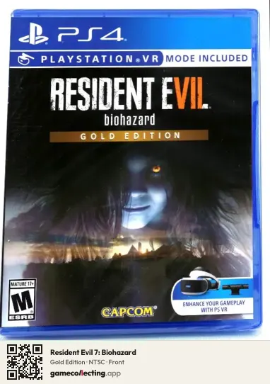 Resident Evil 7: Biohazard PlayStation 4, NTSC box front