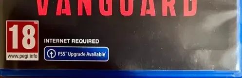 Call of Duty: Vanguard, the PEGI square on its front