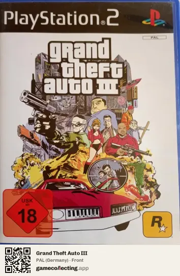 Grand Theft Auto III PlayStation 2, Germany box front